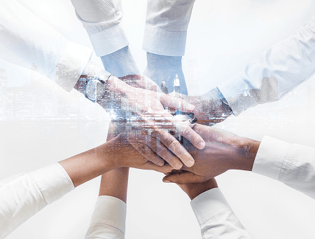 Business team discussion